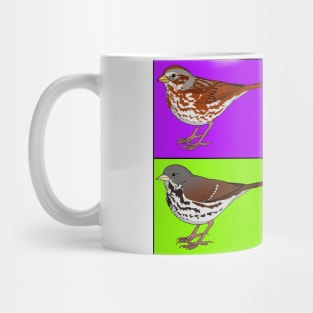 Warhol Birds - Fox Sparrow Mug